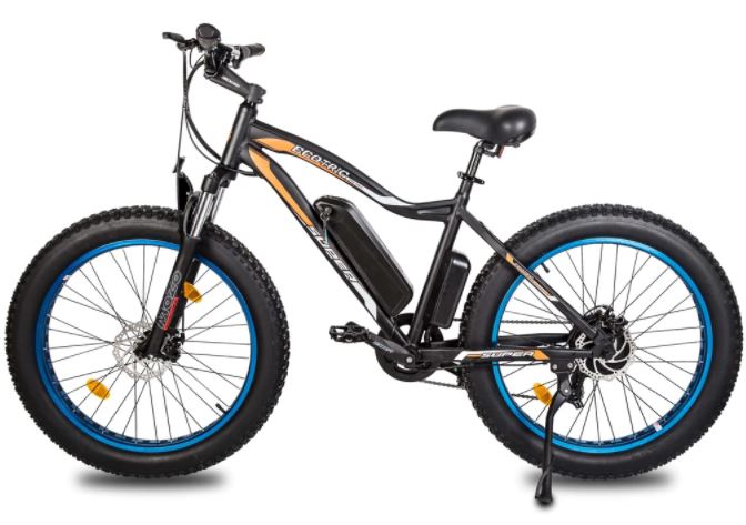 Ecotric fat tire snow e bike